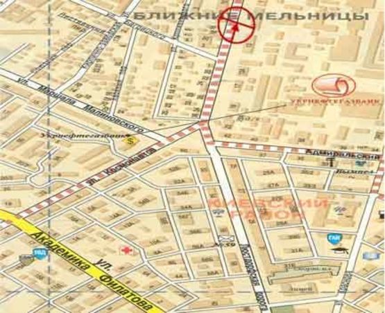 Схема рекламной плоскости по адресу Люстдорфская дорога №13 А