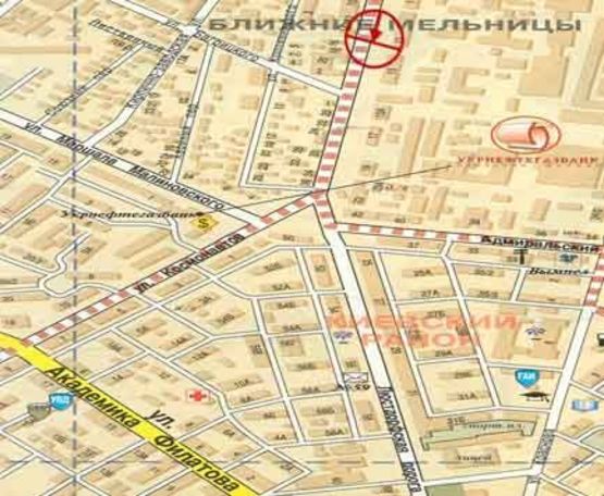 Схема рекламної площини за адресою Люстдорфская дорога №13 В