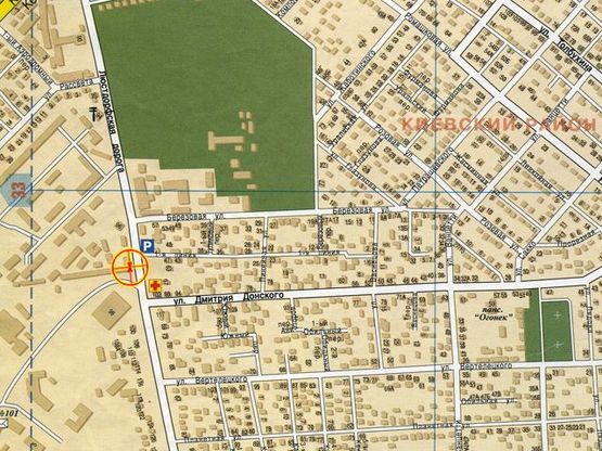 Схема рекламной плоскости по адресу Люстдорфская дорога №94а А