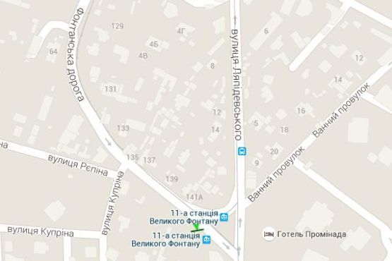 Схема рекламної площини за адресою Фонтанська дорога - Ляпідевського вул.