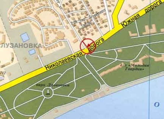 Схема рекламної площини за адресою Николаевская дорога А