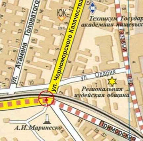 Схема рекламной плоскости по адресу Пересыпский мост 1 А