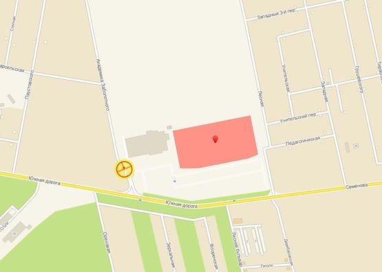 Схема рекламной плоскости по адресу Ривьера ТРЦ, въезд А