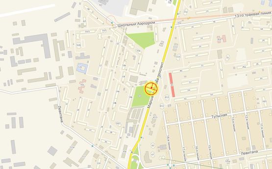 Схема рекламної площини за адресою пр-т М.Жукова №47/3 В