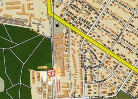 Схема рекламної площини за адресою Семена Палия №25 Марсельская В