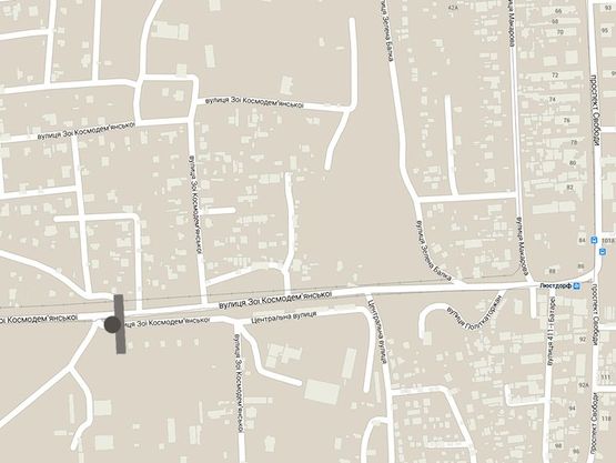 Схема рекламной плоскости по адресу "Совиньон"из город