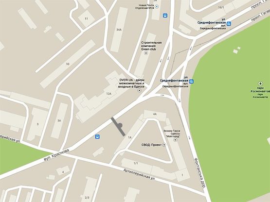 Схема рекламної площини за адресою Среднефонтанская пл.