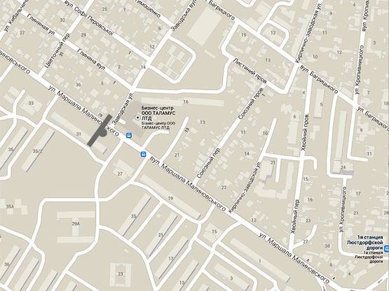 Схема рекламной плоскости по адресу Малиновского -Бизнес центр (ГУСАК)