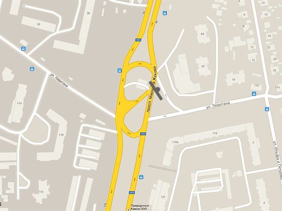 Схема рекламной плоскости по адресу Маршала Жукова пр-т- Супермаркет "Копейка"2