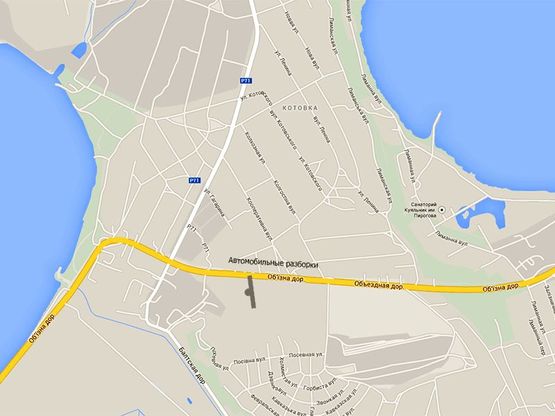 Схема рекламной плоскости по адресу Авторынок -пос. Котовка