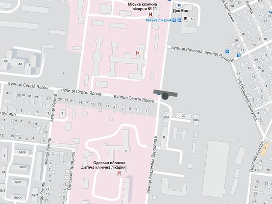 Схема рекламної площини за адресою Воробьева-Ядова