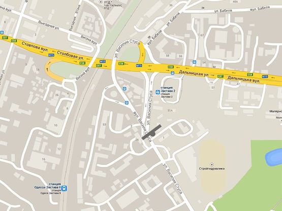 Схема рекламної площини за адресою Стуса - 2-я Застава