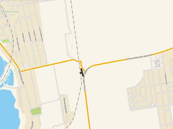 Схема рекламної площини за адресою Сухой лиман(поселок)- ЖД переезд