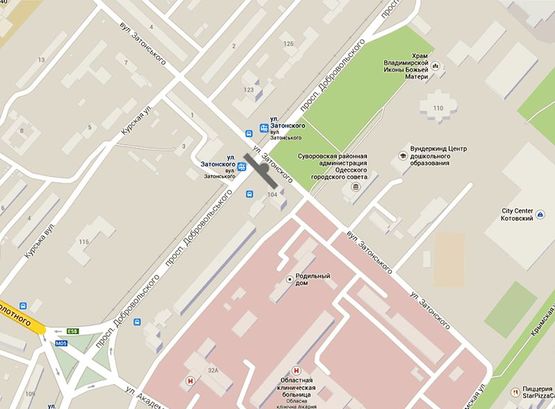 Схема рекламної площини за адресою Добровольского-Затонского