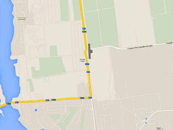 Схема рекламної площини за адресою Ильичевск-Одесса - поворот в Черноморку