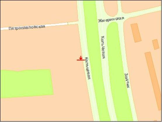 Схема рекламної площини за адресою Б. Окружная, 2 АЗС КЛО за БИЛЛОЙ А низ