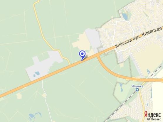 Схема рекламной плоскости по адресу Брoварскoй пр-т слева перед АЗС Шелл в Киев