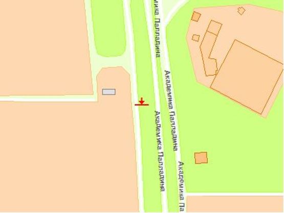 Схема рекламної площини за адресою Берковецкая ул., 6-в 1  (Эпицентр)