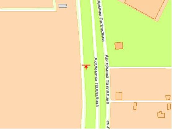 Схема рекламной плоскости по адресу Берковецкая ул., 6-в  (Эпицентр)