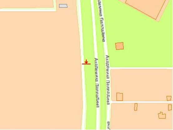 Схема рекламной плоскости по адресу Берковецкая ул., 6-в  (Эпицентр)