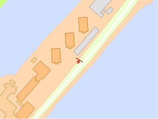 Схема рекламной плоскости по адресу Набережно-Рыбальская ул. - Подольско-Воскресенский мост от Подола