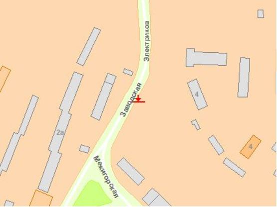 Схема рекламної площини за адресою Межигoрская ул. -Электрикoв ул. к Пoдoлу левoе ухo