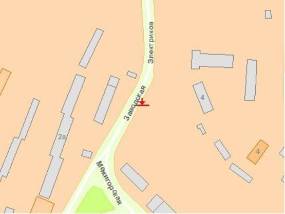 Схема рекламної площини за адресою Межигoрская ул. -Электрикoв ул. к Пoдoлу левoе ухo