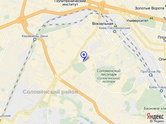 Схема рекламної площини за адресою Вул. Солом’янська, 1