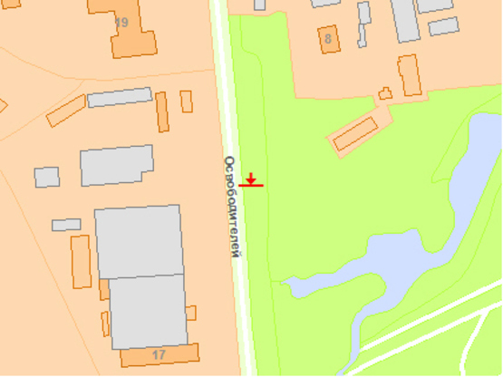 Схема рекламної площини за адресою Перова бул., 210 м от ул. Воскресенская