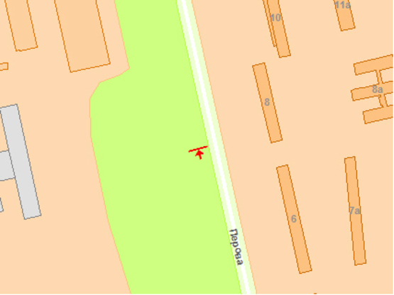 Схема рекламної площини за адресою Перова бул., 350 м от ул. А. Навои