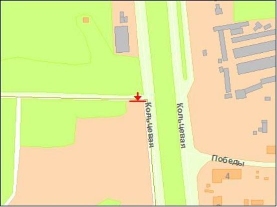 Схема рекламної площини за адресою Б. Окружная, перед рестораном Сим-Сим