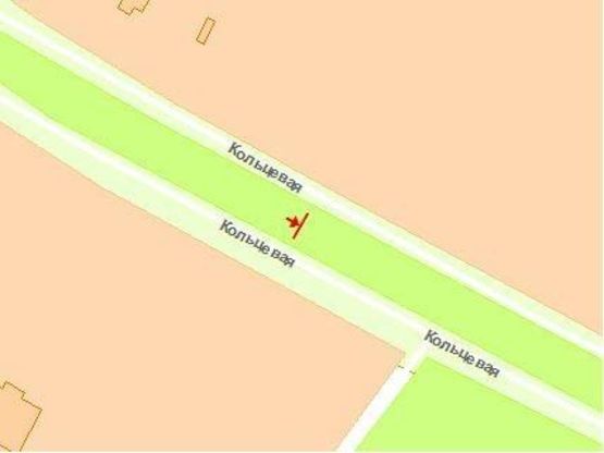 Схема рекламной плоскости по адресу Б. Окружная 12 (Praktiker) в сторону Одесской пл.