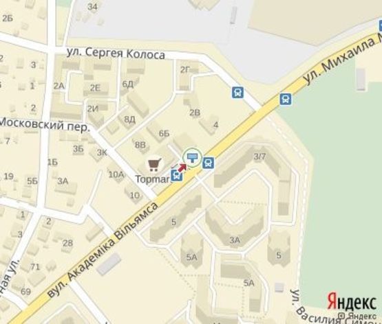 Схема рекламной плоскости по адресу Вильямса ул., 6а, ("Нова пошта", "Доминос пицца")