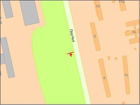 Схема рекламной плоскости по адресу Перова бул., 350 м от ул. А. Навои