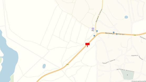 Схема рекламної площини за адресою Трасса Р-69, 1350 м. после поворота на массив "Межречье, справа