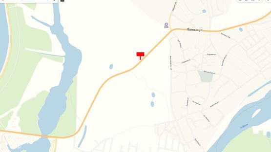 Схема рекламної площини за адресою Трасса Р-69, 600 м. после поворота с ул. Лесная, справа