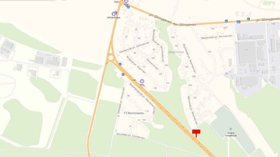 Схема рекламної площини за адресою Трасса Р-69, 1700 м. от дорожного знака "Вышгород" в направлении трассы Р-02 (с. Новые Петровцы)