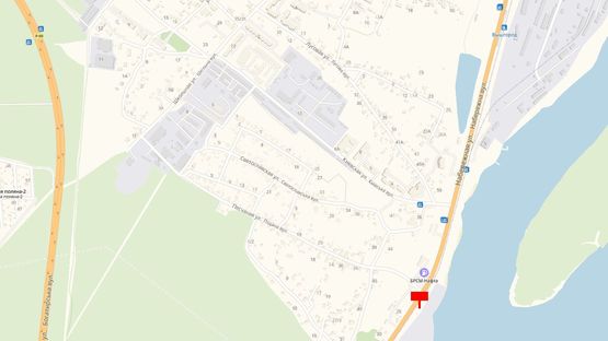 Схема рекламної площини за адресою Ул. Набережная, 300 м. после стелы "Вышгород"