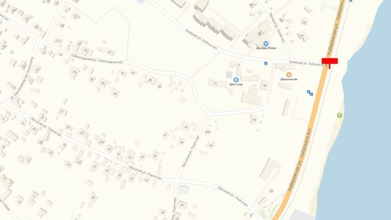 Схема рекламної площини за адресою Ул. Набережная, 750 м. после стелы "Вышгород"