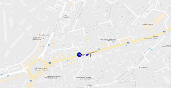 Схема рекламної площини за адресою проспект Победы 41