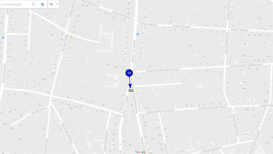 Схема рекламної площини за адресою ул. 1 Мая х ул. Молодшего (верхний)