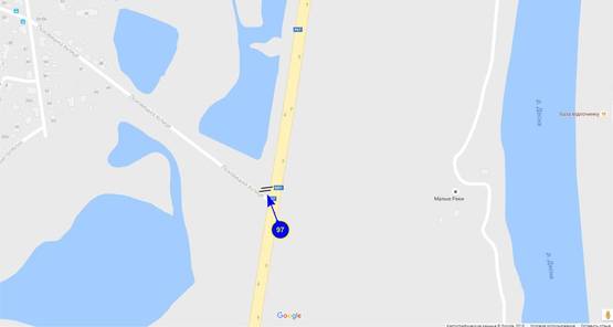 Схема рекламной плоскости по адресу проспект Мира х ул. Лесковицкая (верхний)