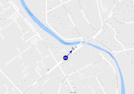 Схема рекламной плоскости по адресу ул. Киевская, 34 (сторона B)