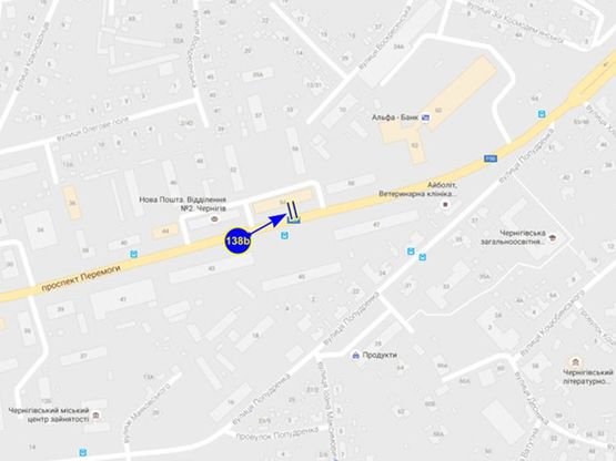 Схема рекламной плоскости по адресу проспект Победы 54 (сторона Б)