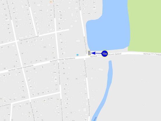 Схема рекламной плоскости по адресу ул. Боевая (сторона А)