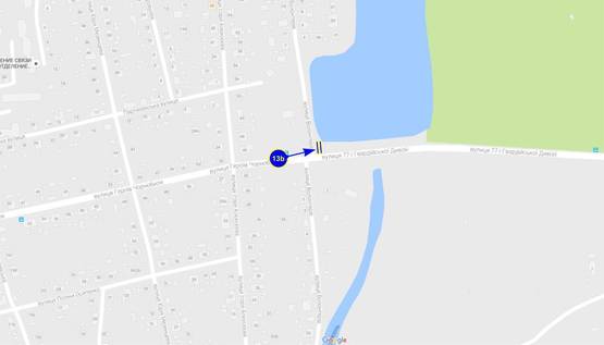 Схема рекламной плоскости по адресу ул. Боевая (сторона Б)