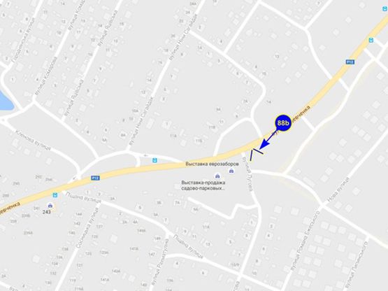 Схема рекламной плоскости по адресу въезд со стор. Новгород-Северского (сторона Б)