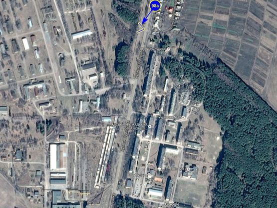 Схема рекламної площини за адресою г. Нежин, ул прилукская 117а (сторона А)