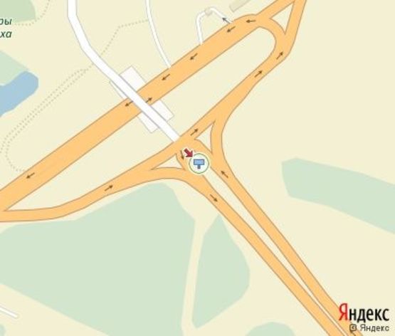 Схема рекламной плоскости по адресу Мост через  Днепр (разделитель в центр)