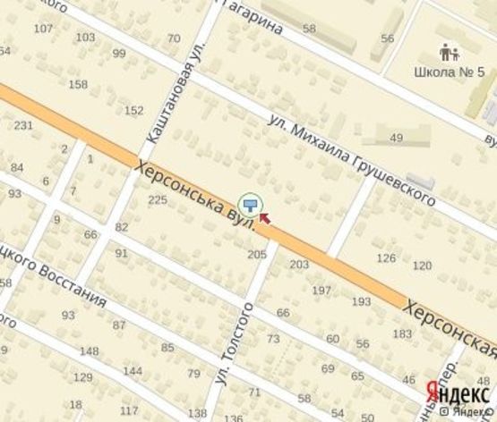 Схема рекламной плоскости по адресу Херсонская ул., 140